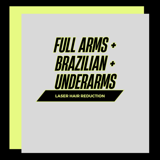 x3 Full Arms + Brazilian + Under Arms