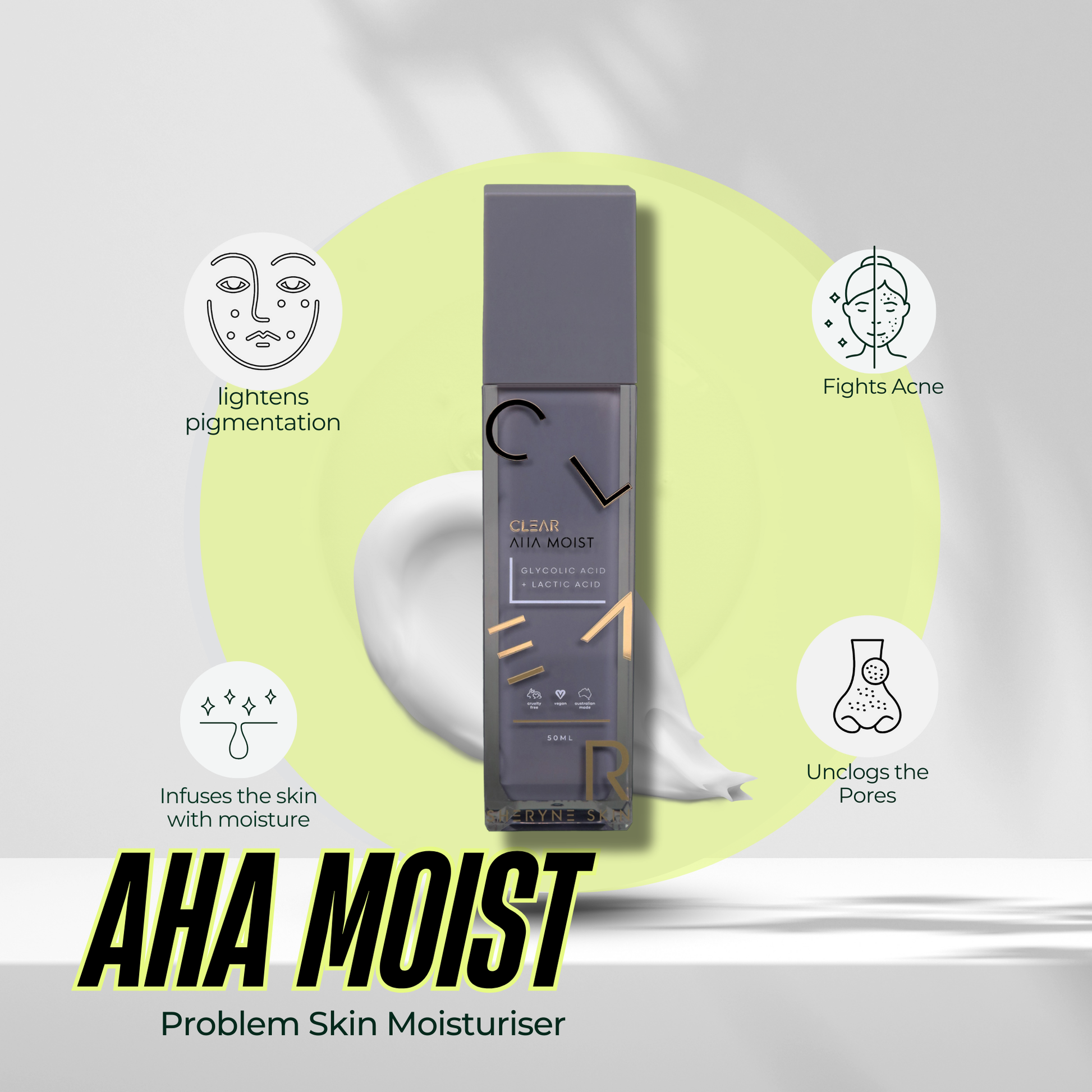 AHA Moist lightweight exfoliating moisturiser